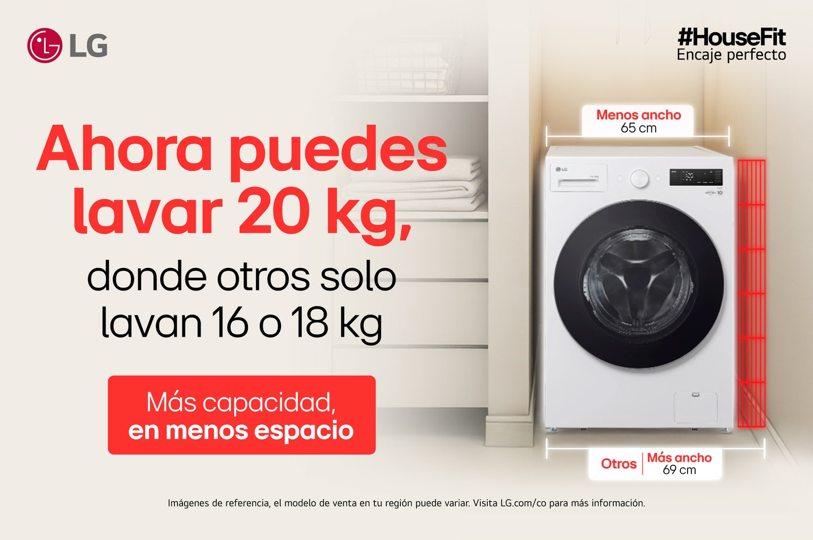 LG Lavadora de carga frontal, WD20EWNTS6P, Door Open